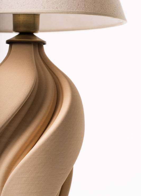 Valley Bej Seramik Abajur