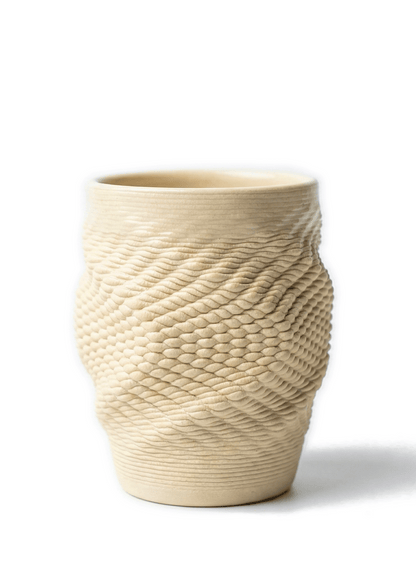 Puncta Krem Rengi Tekli Seramik Bardak