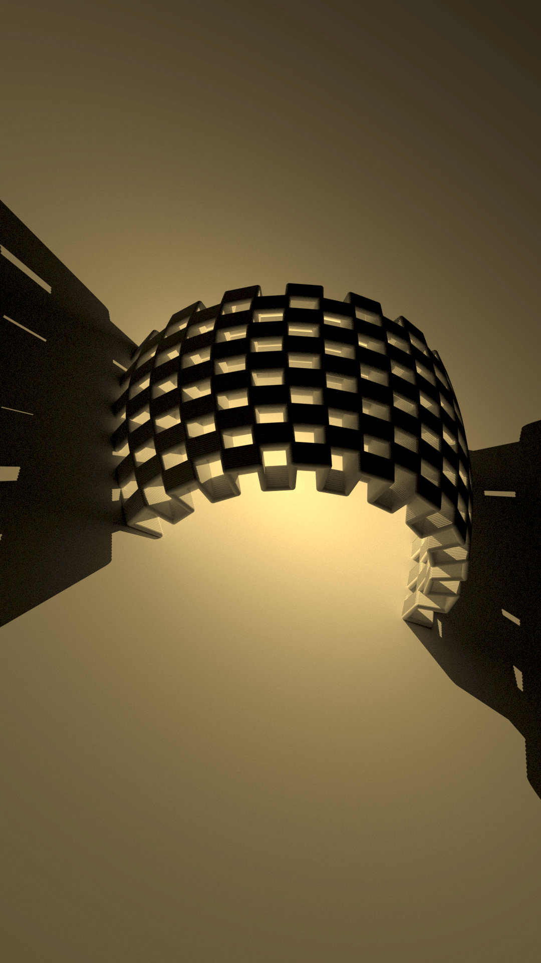 Isolated study of a ceramic wall sconce showing its woven body